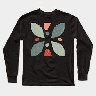 Terracotta Abstract Long Sleeve T-Shirt